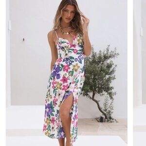 Floral Spaghetti Strap Dress